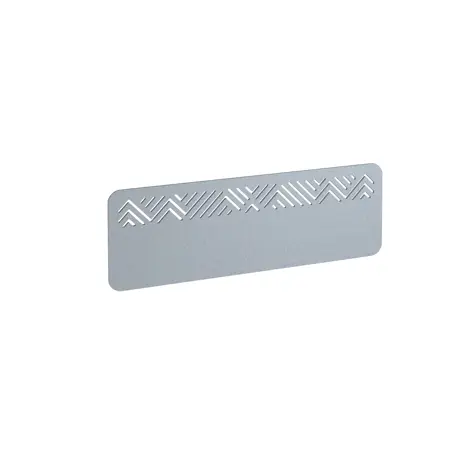 Chevron Acoustic Desktop Screen - 1200mm - Light Grey
